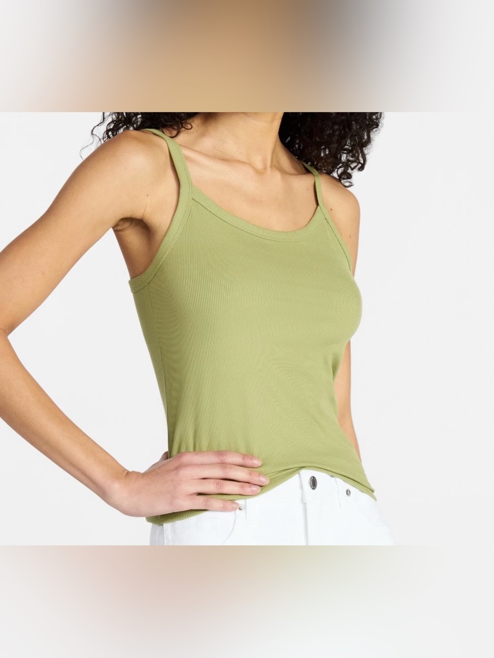 No Boundaries Ribbed Scoop Neck Tank Top
